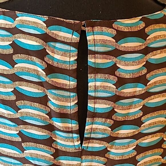 tyler Boe sz M tunic top 100% silk - Picture 3 of 9